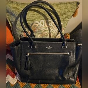 Kate Spade New York Chester Street Allyn Tote in black pebbled leather.